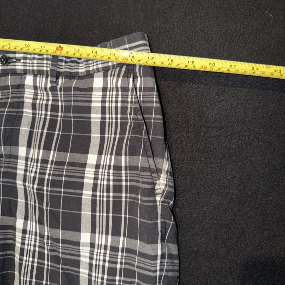 Polo Ralph Lauren Men's Bermuda Black &white Plaid Mens 34